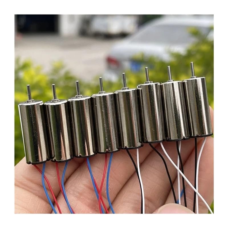 WLBQZESEG 0820 8mm*20mm Coreless Electronic Starter DC3.7V 4.2V 50000RPM High Speed Hollow Cup Electronic Starter DIY RC Drone Quadcopter Engine MAYAIYIN(1 Pair Propeller)