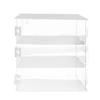 3 Tier Acrylic Display Case,Clear Collectibles Showcase,Countertop Display Case,Clear Display Cabinet view 1