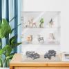 3 Tier Acrylic Display Case,Clear Collectibles Showcase,Countertop Display Case,Clear Display Cabinet view 3