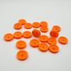 20PCS 2MM Hole Plastic Belt Pulley Drive Pulley with Rubber Transmission Belts Pulley Belts for DIY Model Toy RC Car Airplane Accessories (Orange, 17mm Diameter) view 2