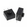 10PCS Headlamp Flashlight Head Light Side Switch 12x12mm DC 30V 1A 3pins Straight Feet Push Button Switch ON-Off-ON view 3