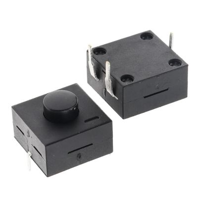 10PCS Double Row Vertical LED Flashlight Switch 3Pins ON-ON-Off 12 * 12 213BS