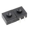 10PCS Double Row Vertical LED Flashlight Switch 3Pins ON-ON-Off 12 * 12 213BS view 2