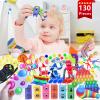 130 Pack Fidget Toys Set,Sensory Relieves Stress Toys for Kids Adults,Christmas Party Favor,Classroom Rewards Prizes, Carnival,Piata Goodie Bag Fillers,Bulk Rewards Box Gifts for Boys and Girls view 4