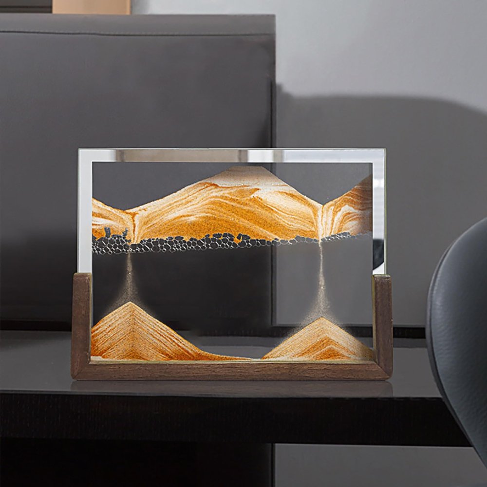 3D Dynamic Moving Sand Art 3D Landscape Flowing Sand Painting in Motion Moving Sand Art Picture for Home and Office Work Decoration Gifts for Adult(C)