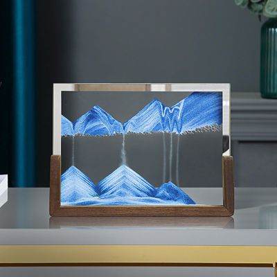 3D Dynamic Moving Sand Art 3D Landscape Flowing Sand Painting in Motion Moving Sand Art Picture for Home and Office Work Decoration Gifts for Adult(B)