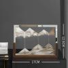 ADFLTFC Moving Sand Art Picture Sand Art Liquid Motion Glass Relaxing Desktop Decorations Wooden Frame Perfect Quicksand Decor & Relaxation Desk Toy for Home and Office(A) view 3