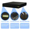 4x4 Feet Square Sandbox Cover Waterproof 600D Oxford Cloth PVC Coating Rainproof Anti UV Heavy Duty,for Kids Outdoor Protect Sandbox Sand and Toys,Cover Only (Black,47.2" x 47.2" x 7.9") view 3