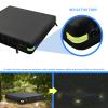 4x4 Feet Square Sandbox Cover Waterproof 600D Oxford Cloth PVC Coating Rainproof Anti UV Heavy Duty,for Kids Outdoor Protect Sandbox Sand and Toys,Cover Only (Black,47.2" x 47.2" x 7.9") view 4