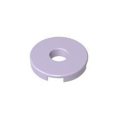 Gobricks 15535 Circular Plate Tile Round 2x2 With Hole, Pink Purple, 50 pcs
