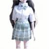 BJD Doll Clothes Outfit Set Handcrafted Stylish Short Shirts Skirts and Bow Ties Compatible with 1/3 1/4 1/6 BJD Doll SD Doll (G, 1/4) view 1