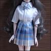 BJD Doll Clothes Outfit Set Handcrafted Stylish Short Shirts Skirts and Bow Ties Compatible with 1/3 1/4 1/6 BJD Doll SD Doll (G, 1/4) view 4