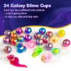 Ankyle 24 Pack Galaxy Slime Party Favors for Kids Slime Balls Bulk Stretchy & Non-Sticky DIY Stress Relief Putty Toy Birthday Halloween Christmas Stocking Stuffers, Classroom Reward for Girls Boys view 2