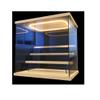 XLIHAWY Clear Acrylic Display Case, Stackable Showcase Box with LED Light, 2/3/4/5 Tier Storage Organizer for Collectibles Action Figure(32x24x30.5cm) view 1