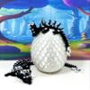 3D Printed Dragons with Dragon Egg, Articulated Mother and Child Dragons, Black and White Cherry Blossom Baby Dragon, Fidget ADHD Autism Toy MCD-019-004-BLK-WE view 4