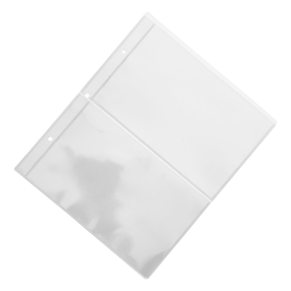 AUTSUPPL 1bag Banknote Holder Pages Page for Currency Collection Sleeves for Display and Storage of Banknotes and Stamps Compatible Standard Ring Albums
