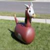 Hearthsong Hop N Go Inflatable Bull Riding Bouncy Hopping Toys for Kids Ages 5+ - Ride On Bouncer Animal Hopper Jumping Toys for Outdoor Games (2 Pack) view 3