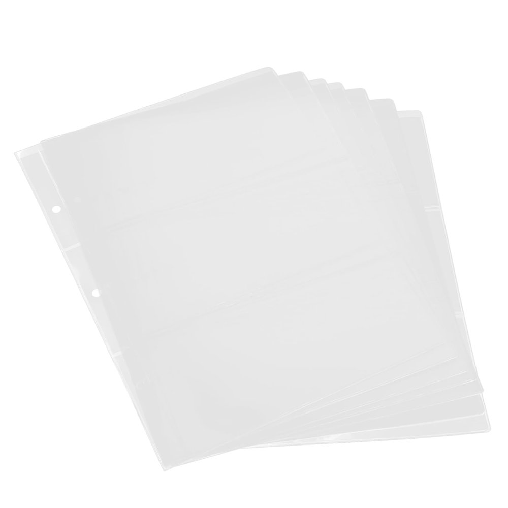 AUTSUPPL 1bag Currency Sleeves for Banknote Storage of Protectors and Lightweight for Collectors and Organizers