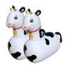 Hearthsong Hop N Go Inflatable Bouncy Cow Riding, Hopping Toys for Kids Ages 5+ - Ride On Bouncer Animal Hopper Jumping Toys for Outdoor Games (2 Pac view 1