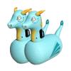 Hearthsong Hop N Go Inflatable Blue Dragon Bouncy Riding, Hopping Toys for Kids Ages 5+ - Ride On Bouncer Animal Hopper Jumping Toys for Outdoor Games (2 Pack) view 1