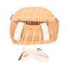 WATIIFUFU Rattan Woven Crossbody Bag for Boys and Girls Rattan Basket Design Lightweight and Shoulder Sling for Boys and Girls for Bicycles and Scooters view 1