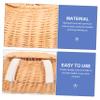 WATIIFUFU Rattan Woven Crossbody Bag for Boys and Girls Rattan Basket Design Lightweight and Shoulder Sling for Boys and Girls for Bicycles and Scooters view 3
