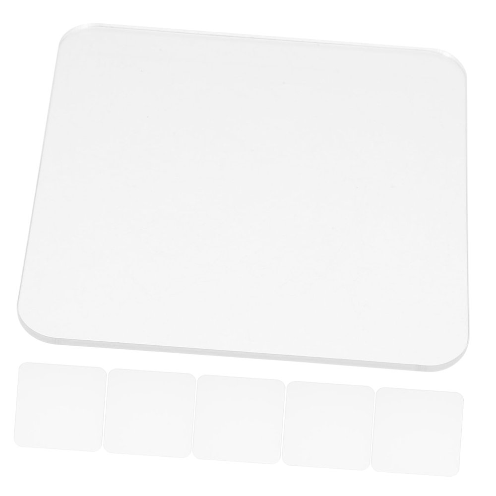 KICHOUSE Acrylic Sheets Square Base for Figures Action Figure Display Stand Easy to