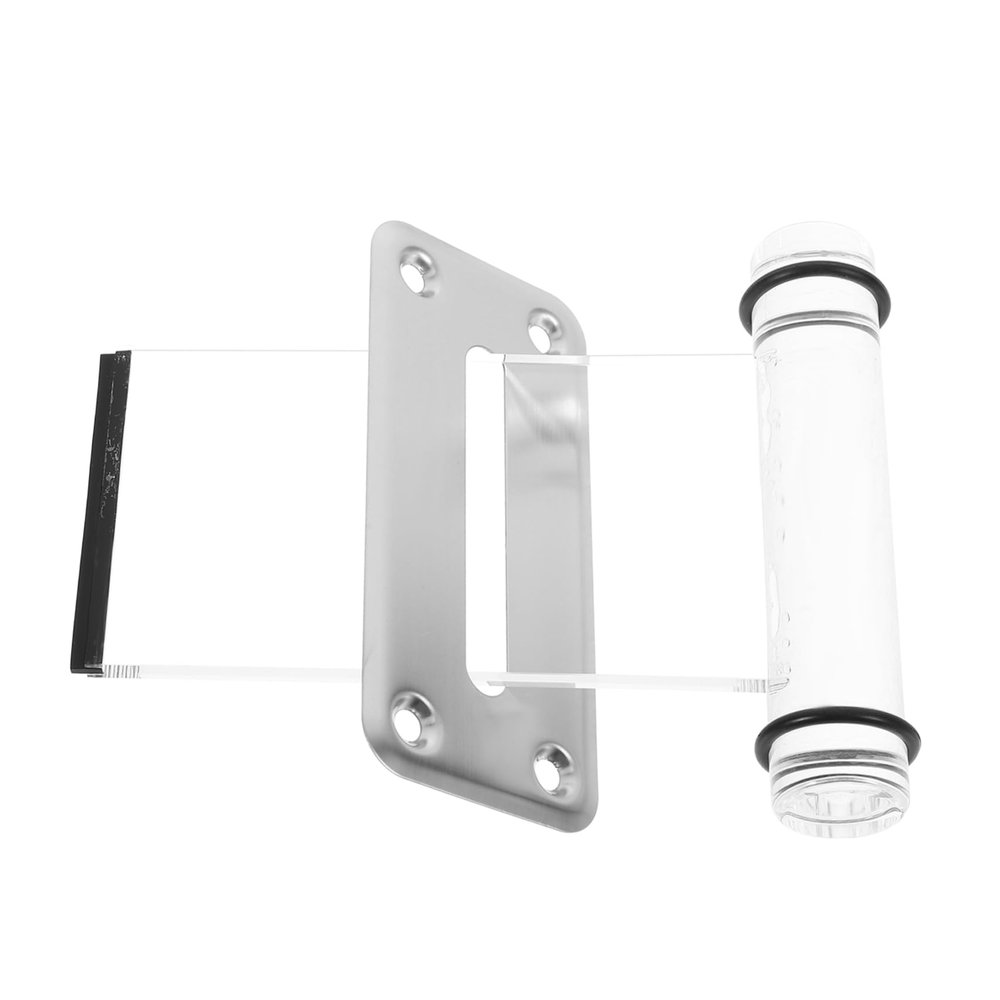 ANDRESLAD 1set Acrylic Tip Box Stainless Steel Slot and Compact Money for Poker Games Design Easy Installation for Game Tables and Tipping
