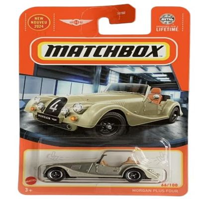 Matchbox Morgan Plus Four (Gold) 66/100, Die-Cast Car