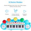 Best Choice Products 37-Key Kids Electronic Musical Instrument Piano Learning Toy Keyboard w/ Multiple Sounds, Lights, Microphone, Stool - Multicolor view 3