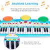Best Choice Products 37-Key Kids Electronic Musical Instrument Piano Learning Toy Keyboard w/ Multiple Sounds, Lights, Microphone, Stool - Multicolor view 4