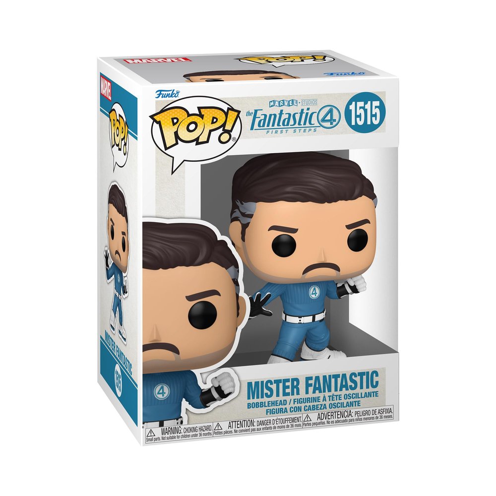Funko Pop! Marvel: The Fantastic Four: First Steps - Mr.Fantastic - Fantastic Four (2025) - Collectable Vinyl Figure - Gift Idea - Official Merchandise - Toys for Kids & Adults - Movies Fans