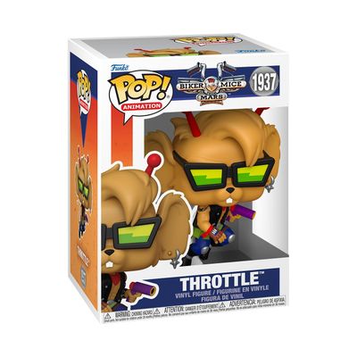 Funko Pop! Animation: Biker Mice from Mars - Throttle  - Collectable Vinyl Figure - Gift Idea - Official Merchandise - Toys for Kids & Adults - Cartoons Fans - Model Figure for Collectors