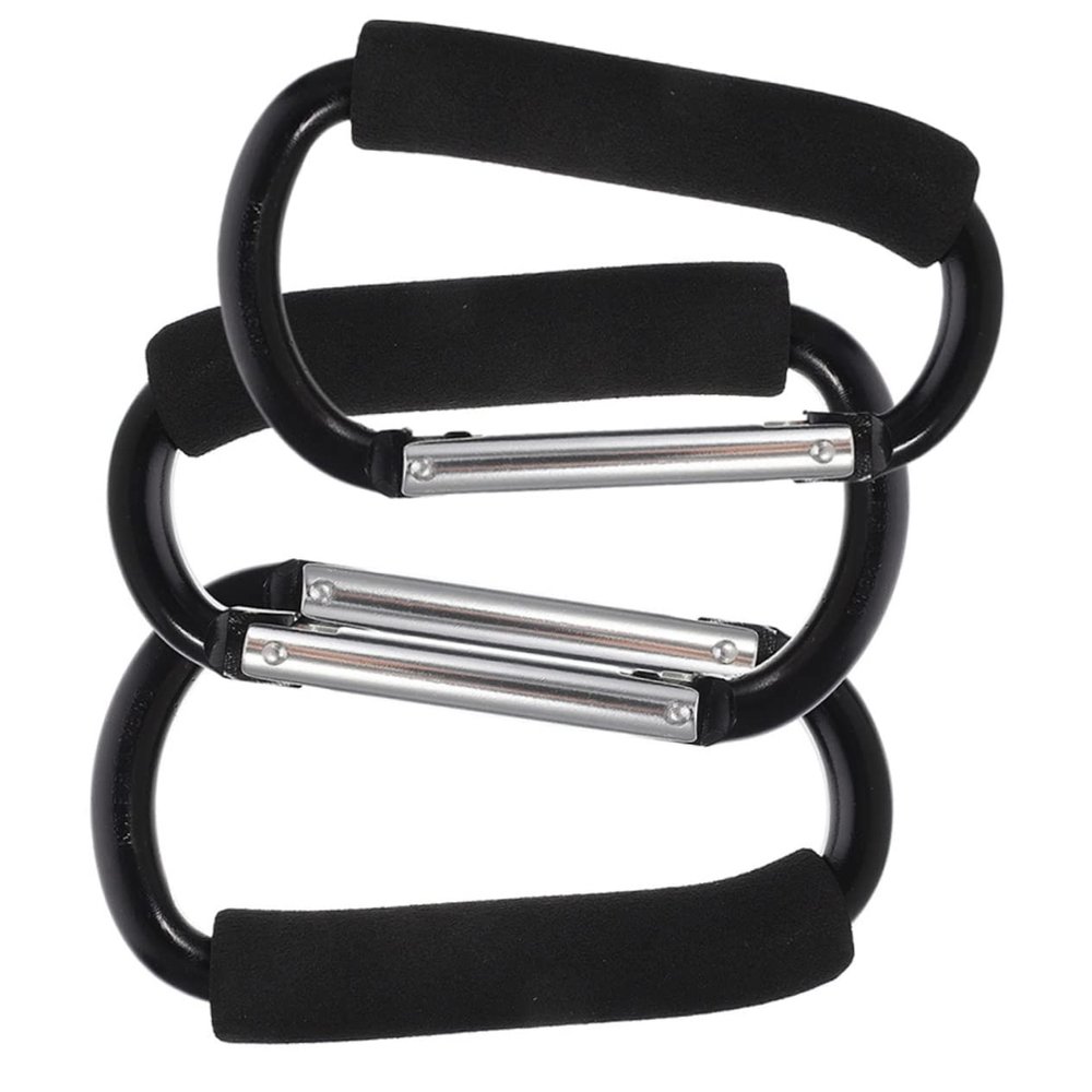 WATIIFUFU 3pcs Stroller Hooks for Shopping Bags Portable Carabiner Clips for Diaper Bags Easy to Install Stroller Accessories for Parents The Go