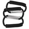 WATIIFUFU 3pcs Stroller Hooks for Shopping Bags Portable Carabiner Clips for Diaper Bags Easy to Install Stroller Accessories for Parents The Go view 1