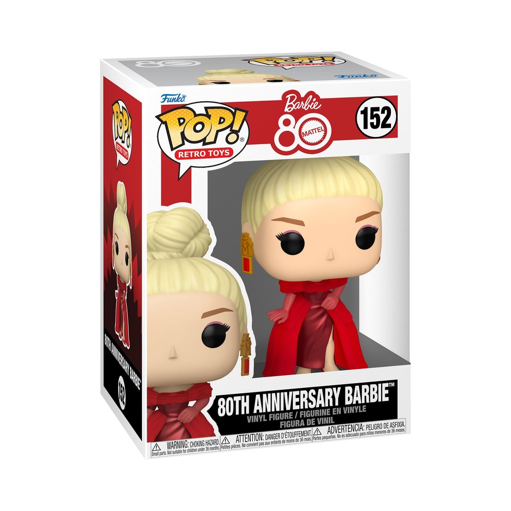 Funko Pop! Vinyl: Retro Toy Mattel - 80th Anniversary Barbie - Collectable Vinyl Figure - Gift Idea - Official Merchandise - Toys for Kids & Adults - Ad Icons Fans - Model Figure for Collectors