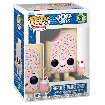 Funko Pop! AD Icons: Kelloggs - Pop-Tarts Mascot Strawberry Milkshake - Collectable Vinyl Figure - Gift Idea - Official Merchandise - Toys for Kids & Adults - Ad Icons Fans