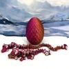 3D Printed Dragons with Dragon Egg, Articulated Mother and Baby Dragons, Red Purple Gold Mushroom Dragons, Fidget ADHD Autism Toy MCD-025-005-RPG view 1