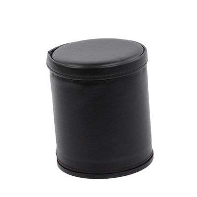 Alasum Black Pu Leather Mute Cup with PVC Thicken Design for Quiet Gameplay for Home Outdoor Camping and Game
