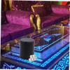 Alasum Black Pu Leather Mute Cup with PVC Thicken Design for Quiet Gameplay for Home Outdoor Camping and Game view 2