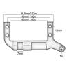 RC Accessory Compatible with TRX4 Mount 4-Link Suspensionfor for 1/10 RC Crawler Car Aluminum Upgrade Parts Servo On Axle Mount(Silver) view 3
