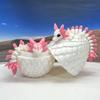 3D Printed Dragons with Dragon Egg, Articulated Mother and Child Axolotl Dragons, White and Pink Axolotl Baby Dragon, Fidget ADHD Autism Toy MCD-040-007-PNK-WE view 4