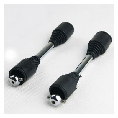 9mm Dog Bone Drive Shaft Axle for Rovan HPI Rovan Rofun Baja 5B 5T Buggy Truck 1/5(Black Boots)