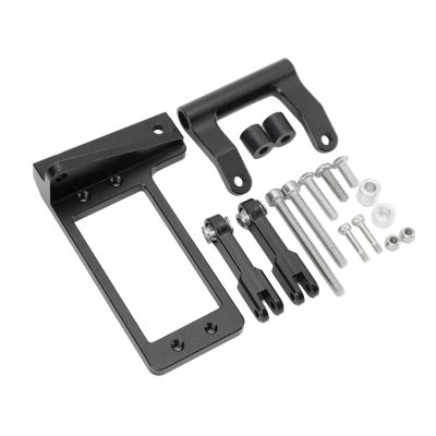 POENVFPO RC Steering Rod Servo Support Bracket,High Strength Aluminium Alloy Hydraulic Tie Rod Servo Mount for Capra 1/10