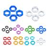 4PCS 17mm Wheel Nut Hex Adapter Thread Pitch 1.25mm for Some RC Hobby Model Car Hobao Wheel Nut 1/8 RC Model Car Accessorys(Silver) view 2