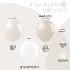106pcs Double Stuffed Pearl White Balloons, White Pearl Balloons for Engagement Bridal Shower Wedding Party Decorations view 2