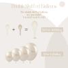 106pcs Double Stuffed Pearl White Balloons, White Pearl Balloons for Engagement Bridal Shower Wedding Party Decorations view 3