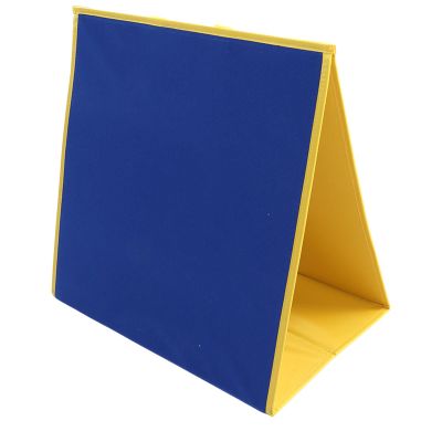 Keenso Double Sided Felt Board, Educational Freestanding Foldable Quiet Teaching with Strap, Great Tool for Home, School, and Office (Blue Black