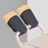 2Pcs Baby Strollers Hand Protectors Soft Lining & Water Exterior Pram Hand Muffs for Cold Outdoor Walks view 3