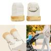 2Pcs Baby Strollers Hand Protectors Soft Lining & Water Exterior Pram Hand Muffs for Cold Outdoor Walks view 2